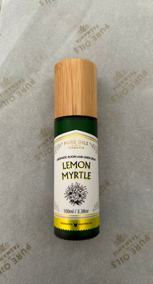 Lemon Myrtle Room and Linen Spray (100MLS) In Bamboo Gift box