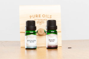 Revitalising and Healing Pure Oil Blends - 20 ml - in Bamboo Gift Box