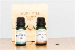 Double Pure Oil Set in Bamboo Gift Box (2 x 15ml) - Choose Your Favourites!