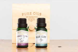Double Pure Oil Set in Bamboo Gift Box (2 x 15ml) - Choose Your Favourites!