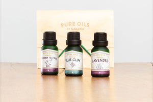 Triple Oil Set in Bamboo Gift Box - 45 (ml) - Choose Your Favourite Oils