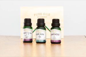 Triple Oil Set in Bamboo Gift Box - 45 (ml) - Choose Your Favourite Oils